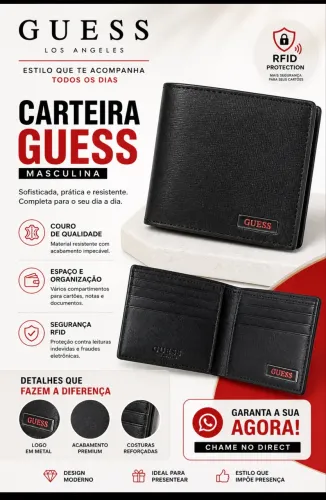 Carteira masculina Guess original