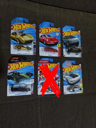 Miniaturas Hotwheels - 5 unidades 