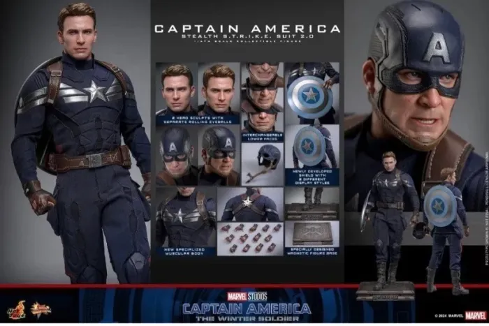 Hot toys capitão américa strike suit 2.0