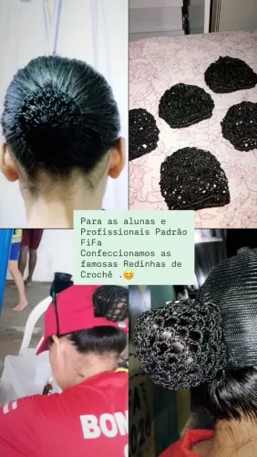 Redinha de Crochê para cabelo.
