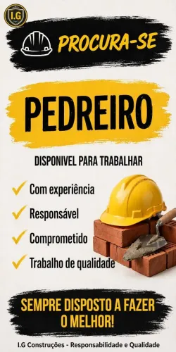 Procura se pedreiro 