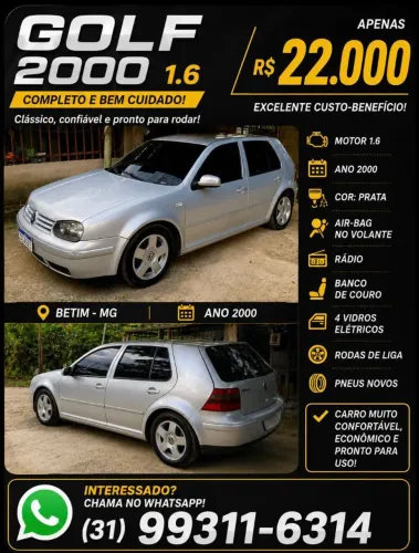 Volkswagen Golf 1.6 MI/ 1.6 MI Gener./black & Silver 2000