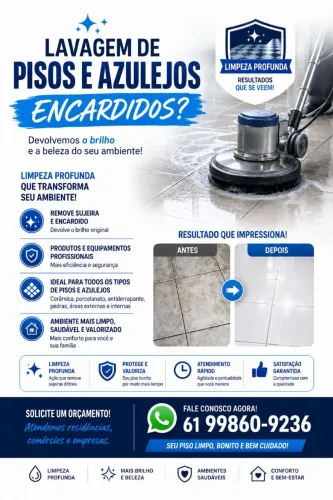 Lavagem de pisos 