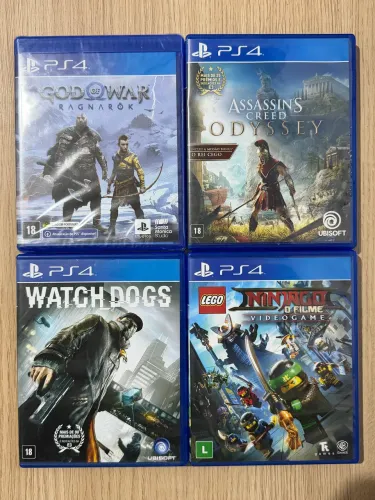 Jogos PS4 Troco Vendo God of War Lacrado Assassin?s Creed Watchdogs Lego Ninjago
