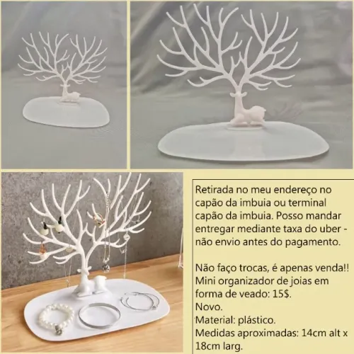 Mini organizador de joias novo