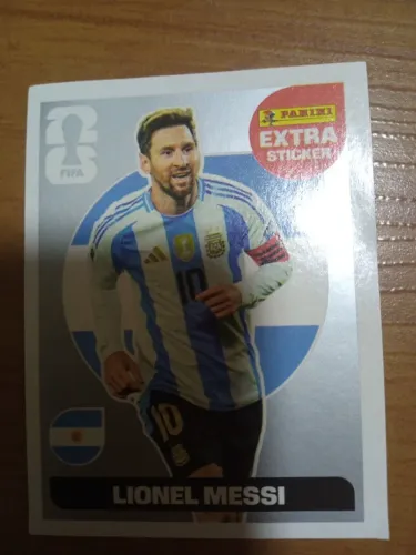 Figurinha Lionel Messi de Prata Legend Extra Sticker Copa do Mundo 2026 Original Panini