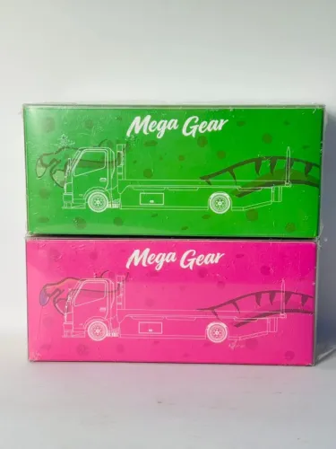 Mega Gear Car Carrier Set - Roxy & Rexy Edition | Kit com 2 Caminhões Plataforma 1:64