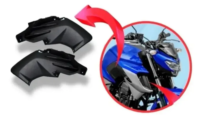 Complemento de aba do tanque da FAZER 250, ano 2018