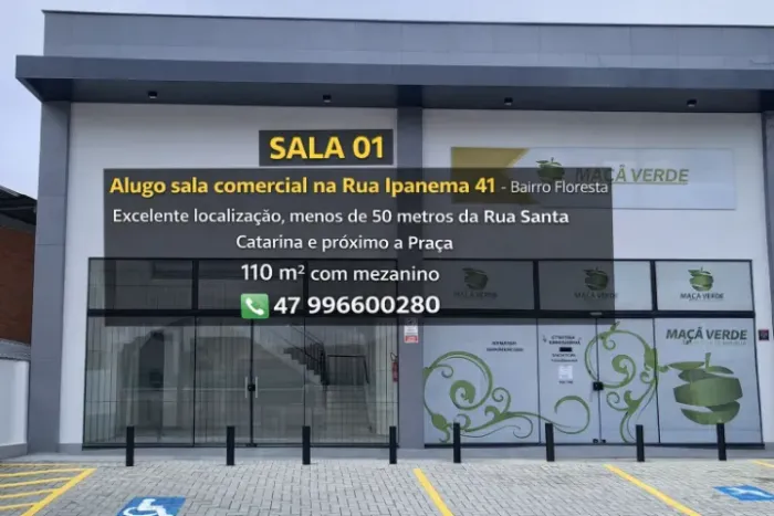 Sala comercial disponível para locação no Bairro Floresta