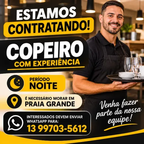 COPEIRO | PERÍODO NOTURNO | PRAIA GRANDE