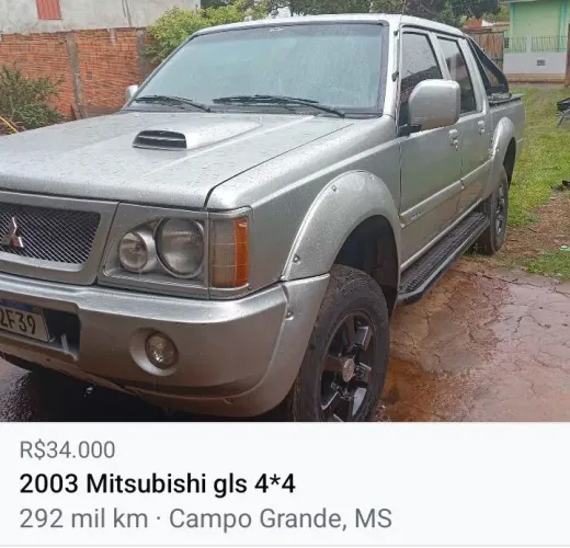 Mitsubishi L200 GLS 2.5 4X4 CD Diesel 2003