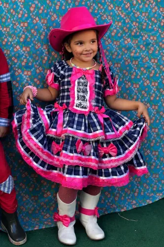 Vestido de quadrilha infantil