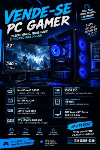 Troco Pc Gamer por Moto