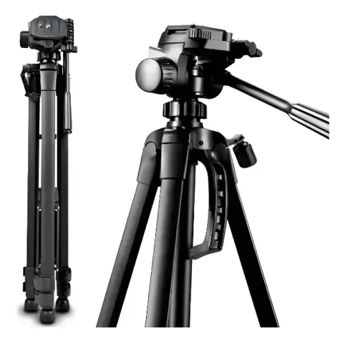Tripé Profissional 1.90m para Câmera e Celular Oberon OR-PL2606 - WZetta