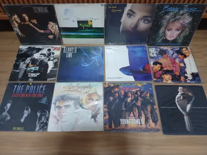 Lote 12 discos pop - barato pra vender rápido 