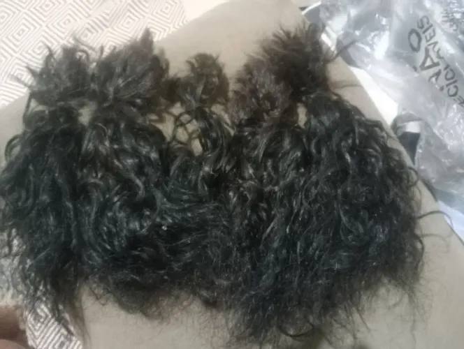 Cabelo brasileiro cacheado 35cm