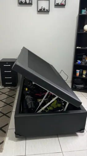 Cama Box Solteiro com baú