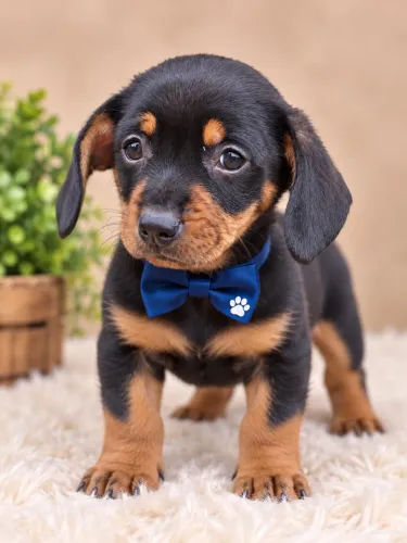 Teckel dachshund miniatura macho feito pra sua família hoje