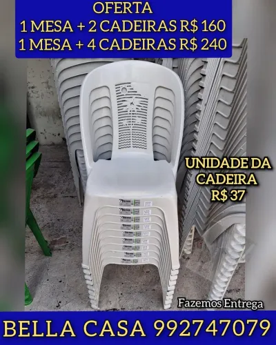 CADEIRA DE PLASTICO SEM BRAÇO JEMDM PA PARA SU SUA CS CASA NOVA