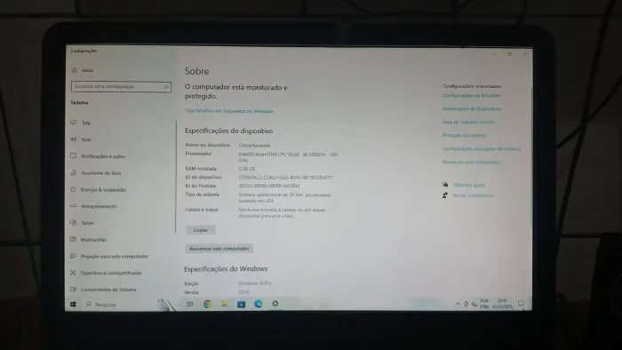 Computador de mesa positivo