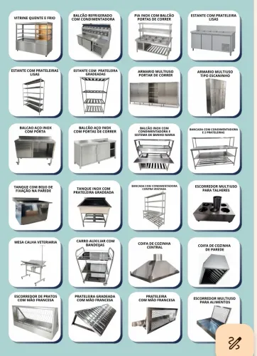 Mobiliário inox sob medida ( Tudo para sua cozinha industrial)