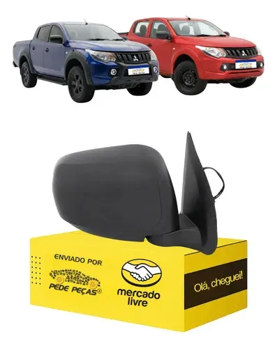 Retrovisor Direito L200 Triton 2017 18 19 A 2022 C/avaria