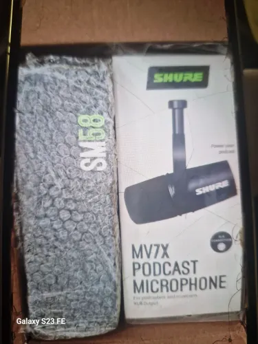Podcast MV7X microfone podcast
