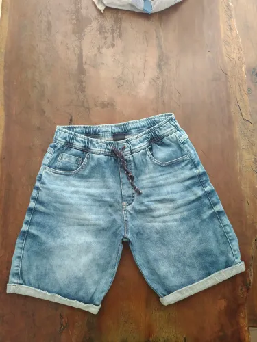 Bermuda juvenil 12 anos Jeans azul