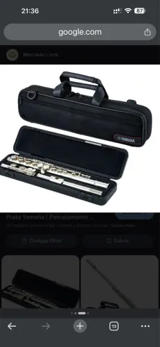 Flauta transversal Yamaha YFL 212 Japan com prata. Nota fiscal e garantia 