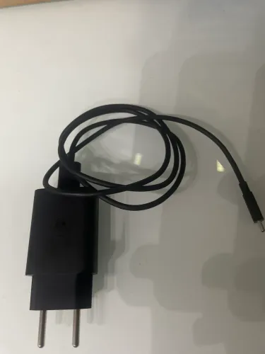 Carregador com Fonte e Cabo - Usado, Funcionando Cabo tipo C