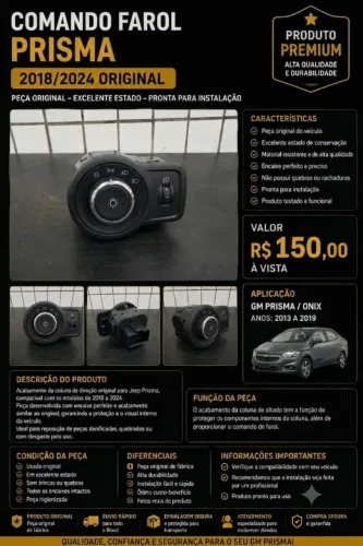 Comando Farol Prisma / Original