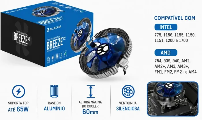 Air cooler universal bluecase breeze V2