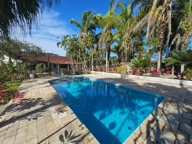 Chácara com piscina e 4 dormitórios à venda - Caraguava - Peruíbe/SP