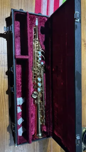 Sax soprano Yamaha 475 (4 dígitos) safra de ouro