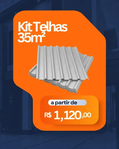Telha Galvalume e Sanduíche para Garagem | Kit 35m² Direto da Fábrica