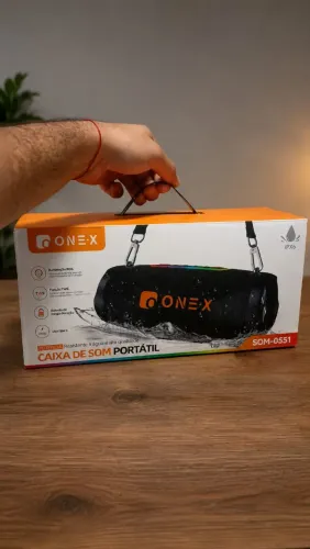CAIXA DE SOM PORTÁTIL ONE-X SOM-0551
