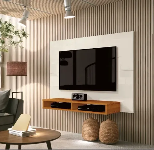 Painel Cedrália 120 cm para TV até 43 polegadas