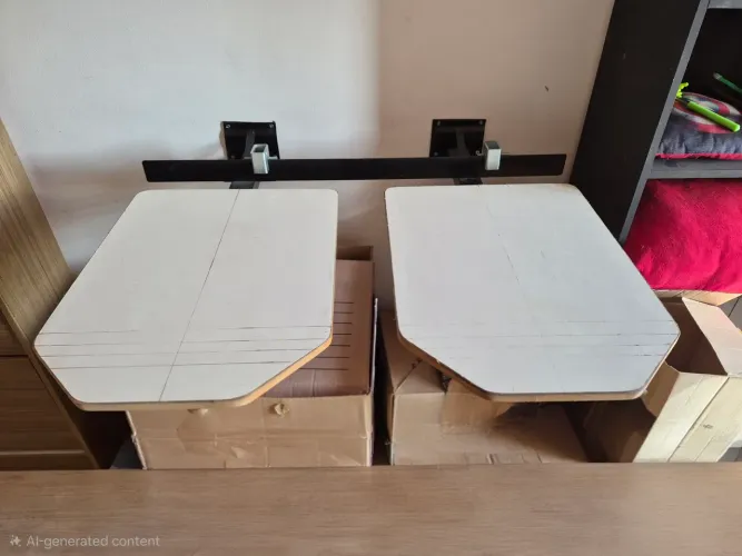 Berço duplo de parede em MDF para serigrafia/Silk