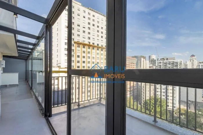 Cobertura com 1 dormitório para alugar, 70 m² por R$ 6.486,10 - Santa Cecília - São Paulo/