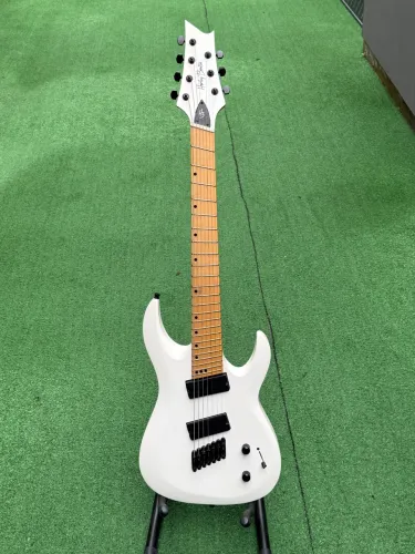 Guitarra 7 Cordas Harley Benton R-457MN WH MultiScale