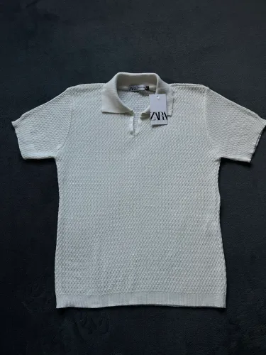 Blusa Zara Texturizada Branca - Importada