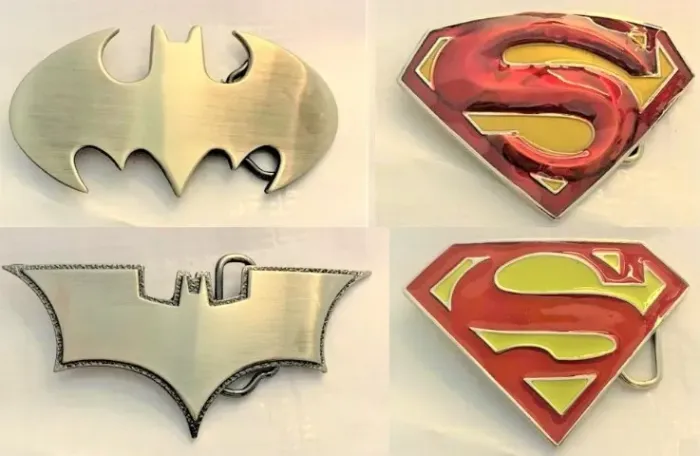 Fivelas de Cinto Batman & Superman Modelos Classicos DC Comics Movies Super herois