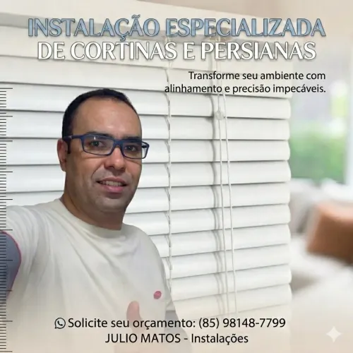 Instalação de cortinas e persianas
