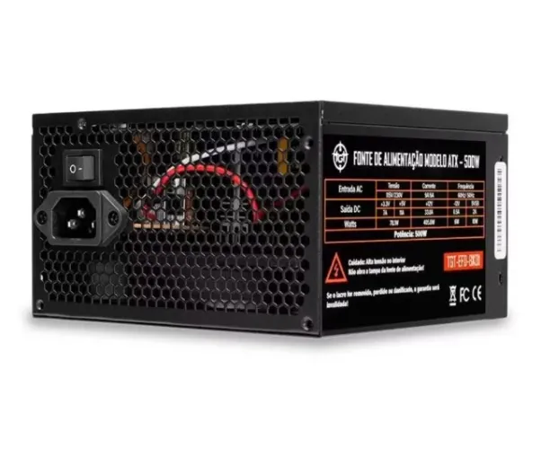 Fonte TGT Enfield, 500 W, ATX Bivolt, Preto