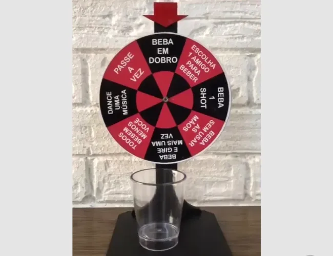 Jogo Roleta Shot Drink Bebidas