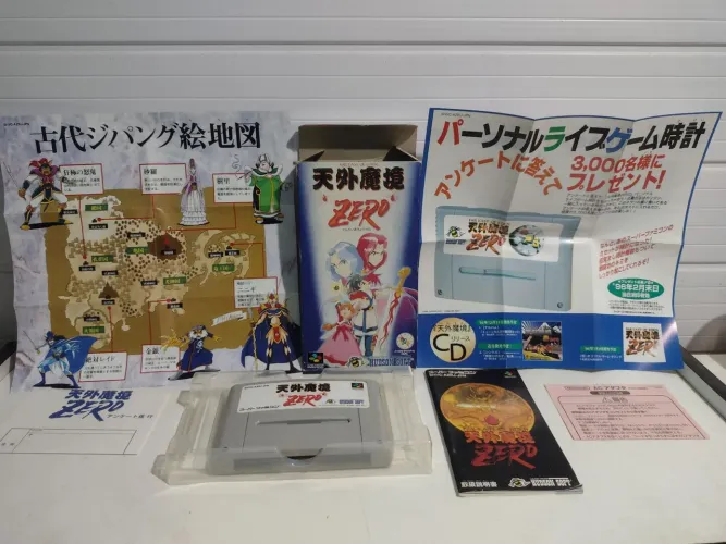 Tengai Makyou Zero Português Original SNES Super Famicom 