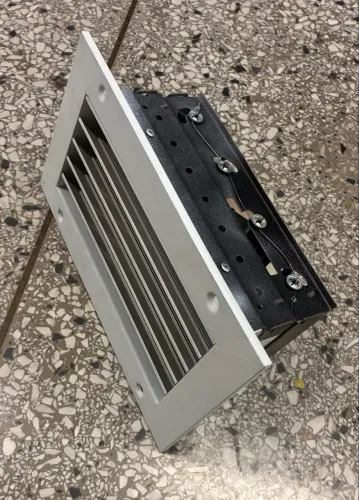 Grelha de Alumínio com Damper para Ar Condicionado / Ventilação 25x15cm