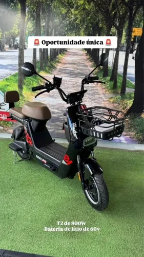 Bicicleta Elétrica PD T2 de 800W - SEMI NOVA