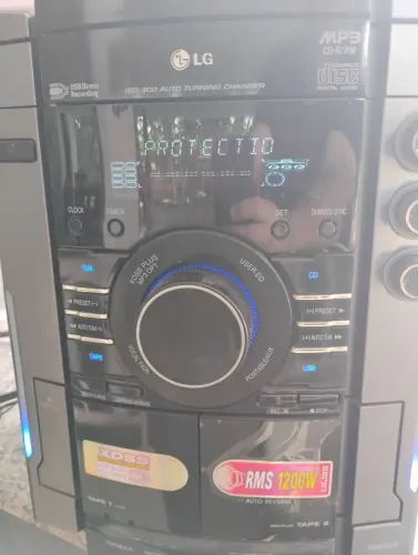 LG mcv 903 metal Bass xboom com protection para conserto ou peças 
