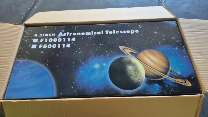 Telescópio Equatorial Newtoniano LE2060 Cinza Claro